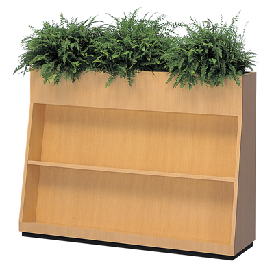 SF-1200BS プランターボックス マガジンラック付き 幅1200mm オーク SF-1200BS