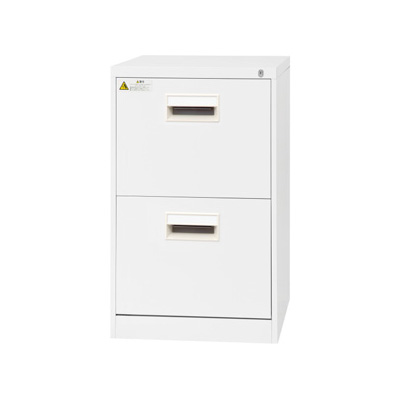 B4-2CW ファイリングキャビネット B4サイズ 2段 ホワイト B4-2CW