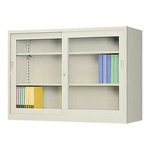 ガラス引き違い書庫