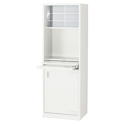 OK-60KW オフィス用食器棚 オープンタイプ 幅600×奥行450×高さ1800mm OK-60KW