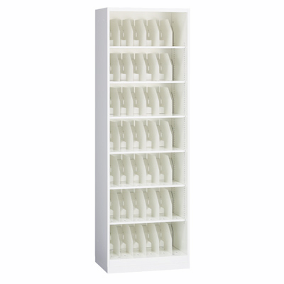 L8S3AE-ZA75 カルテ収納 オープン (A4横置き7段) 高さ2150mm L8S3AE-ZA75