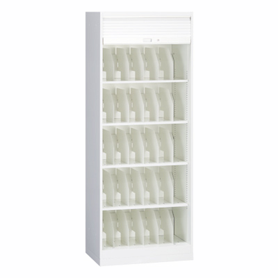 L8S3BC-ZA75 カルテ収納 シャッター扉付き (A4横置き5段) 高さ1810mm L8S3BC-ZA75