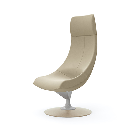 L143EZ-FXW2 パーソナルチェア エクストラハイバック 肘なし (木製ベース:ライト) ベージュ L143EZ-FXW2