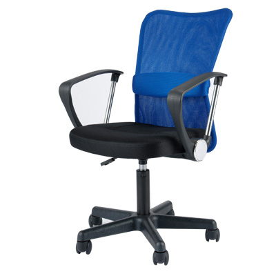 VMC-29AR(BL) メッシュチェアー マッチ 肘付き ブルー VMC-29AR(BL)