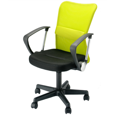 VMC-29AR(GN) メッシュチェアー マッチ 肘付き ライムグリーン VMC-29AR(GN)