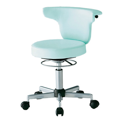 ACS-700 メディカルチェアー 背座分離回転式 ライトブルー 20939