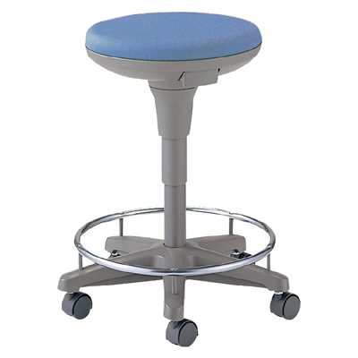 TSS-15RN ナースチェアー ハイタイプ 足掛け付き ブルー 10560