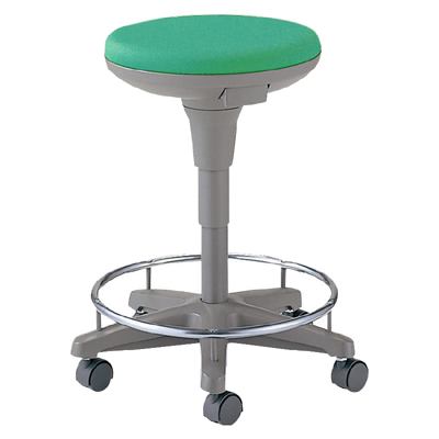 TSS-15RN ナースチェアー ハイタイプ 足掛け付き グリーン 10560