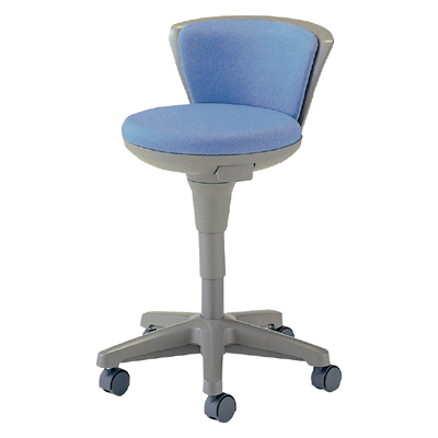 TSS-16N ナースチェアー ハイタイプ 背付き ブルー 10560