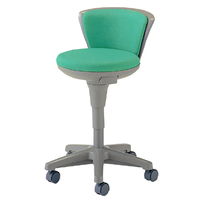 TSS-16N ナースチェアー ハイタイプ 背付き グリーン 10560