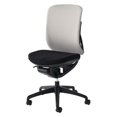 SV1007 イエラ クロスカバー (ブラック) ハイバック 肘なし アイボリー SV1007