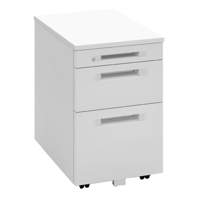 8VA03W-Z924 3段ワゴン ホワイト 8VA03W-Z924