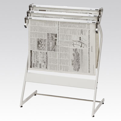 371NS-343-WG 新聞架 スライドロック式 3本タイプ 371NS-343-WG