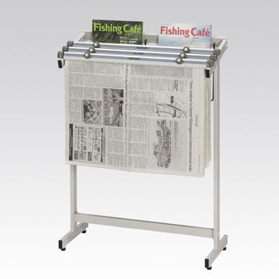 530S-WG 新聞架 雑誌架付き ネジ式 3本タイプ 530S-WG