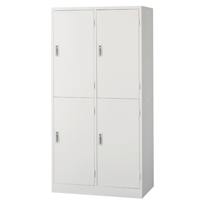 AKL-W4WS 4人用 ホワイトロッカー 2段ワイド AKL-W4WS
