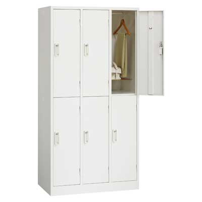 AKL-W6 6人用 ホワイトロッカー AKL-W6