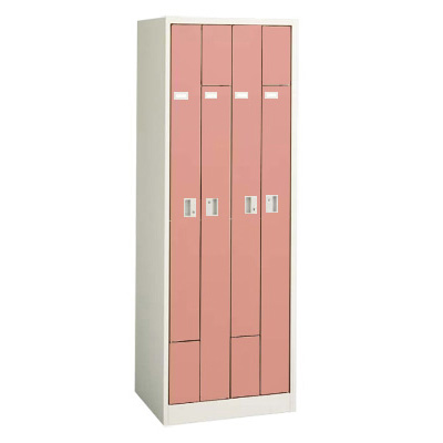 4572FC-Z531 4人用 多目的ロッカー ソフトコーラル 4572FC-Z531