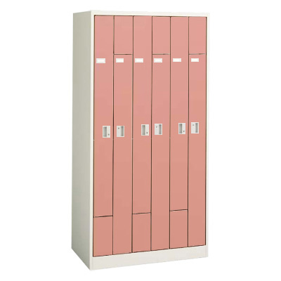4573FC-Z531 6人用 多目的ロッカー ソフトコーラル 4573FC-Z531