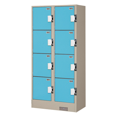 TJK-2408SN 8人用 コインロッカー ライトブルー TJK-2408SN