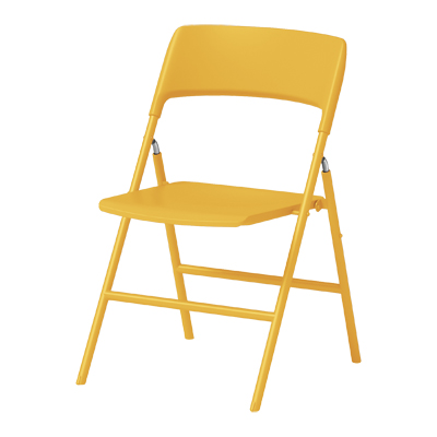 8159DZ-GD13 フォールディングチェア プレーンタイプ イエロー 8159DZ-GD13