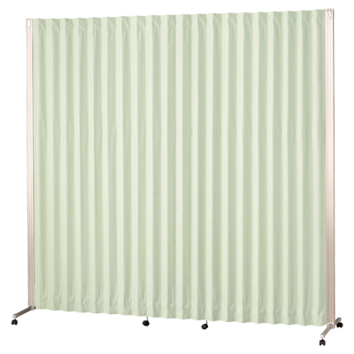 AX-198(GR) アコーディオン衝立 幅1950×高さ1800mm グリーン AX-198(GR)