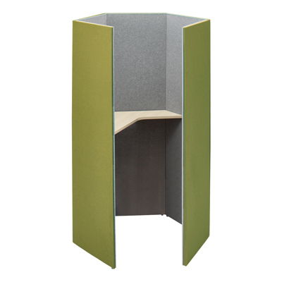 4WA13E-FLZ7+4WA2CB-MHV3 ペンタ 高さ1920mm グリーン/ライトグレー 左向天板付(プライズウッドライト) 4WA13E-FLZ7+4WA2CB-MHV3