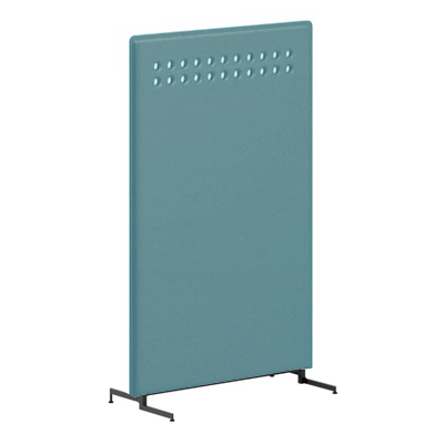 M9P2AA-FLK6 ライブスパネル(ブラック脚) 丸穴模様 幅900×高さ1460mm セージ M9P2AA-FLK6