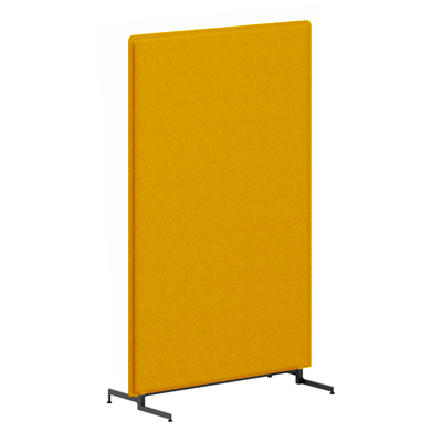 M9P2BA-FLK8 ライブスパネル(ブラック脚) フラット 幅900×高さ1460mm イエロー M9P2BA-FLK8