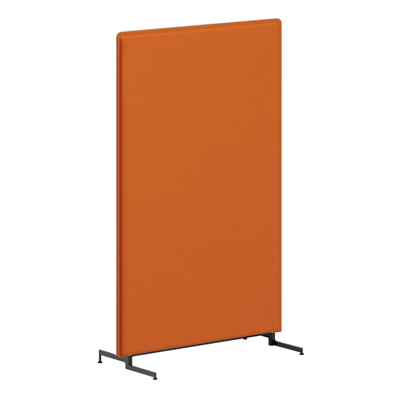 M9P2BA-FLK9 ライブスパネル(ブラック脚) フラット 幅900×高さ1460mm オレンジレッド M9P2BA-FLK9