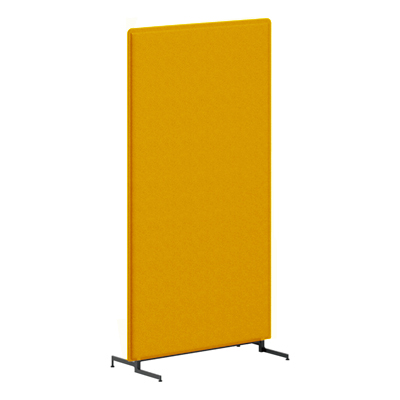 M9P2BB-FLK8 ライブスパネル(ブラック脚) フラット 幅900×高さ1700mm イエロー M9P2BB-FLK8