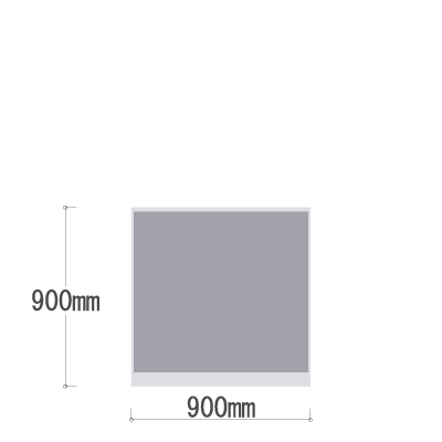 LPX-0909GR 全面布張りパネル 幅900×高さ900mm グレー LPX-0909GR