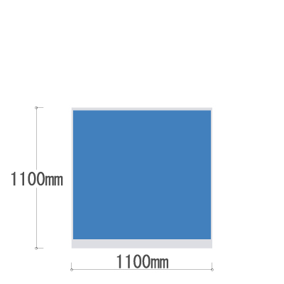 LPX-1111BU 全面布張りパネル 幅1100×高さ1100mm ブルー LPX-1111BU