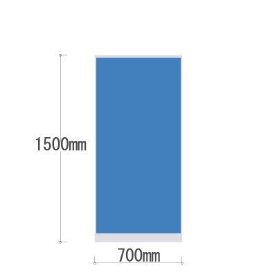LPX-1507BU 全面布張りパネル 幅700×高さ1500mm ブルー LPX-1507BU