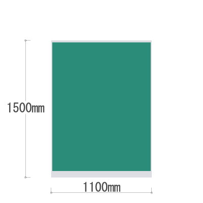 LPX-1511GN 全面布張りパネル 幅1100×高さ1500mm グリーン LPX-1511GN
