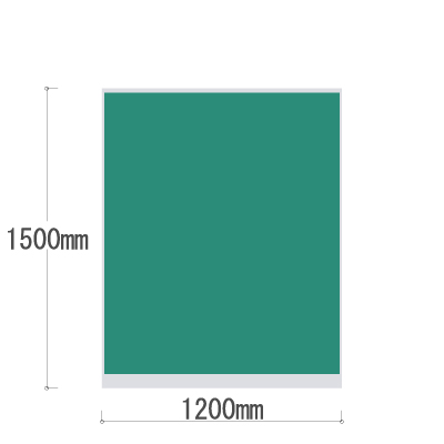 LPX-1512GN 全面布張りパネル 幅1200×高さ1500mm グリーン LPX-1512GN