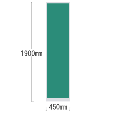 LPX-1904GN 全面布張りパネル 幅450×高さ1900mm グリーン LPX-1904GN