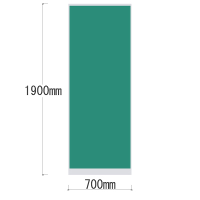 LPX-1907GN 全面布張りパネル 幅700×高さ1900mm グリーン LPX-1907GN