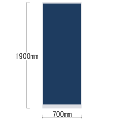 LPX-1907NV 全面布張りパネル 幅700×高さ1900mm ネイビー LPX-1907NV