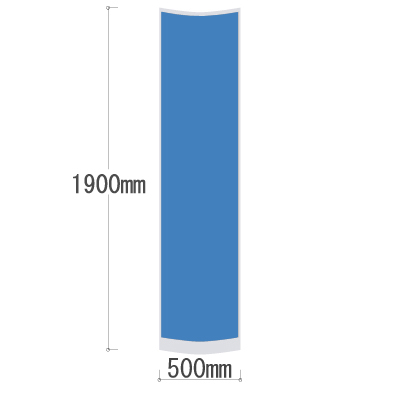 LPX-19RPBU コーナーパネル 幅500×高さ1900mm ブルー LPX-19RPBU
