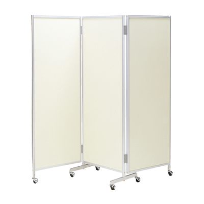 楢-66(アイボリー) 三つ折り衝立 幅1800×奥行400×高さ1720mm 楢-66(アイボリー)