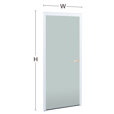 NX28GA-FFF1 クロスドアパネル(ホワイトフレーム) 幅900×高さ2150mm ペールグレー NX28GA-FFF1