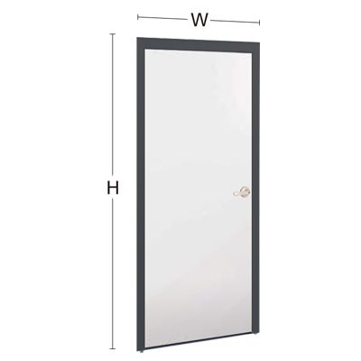 NXS8GA-ZA30 スチールドアパネル(ブラックフレーム) 幅900×高さ2150mm ネオホワイト NXS8GA-ZA30