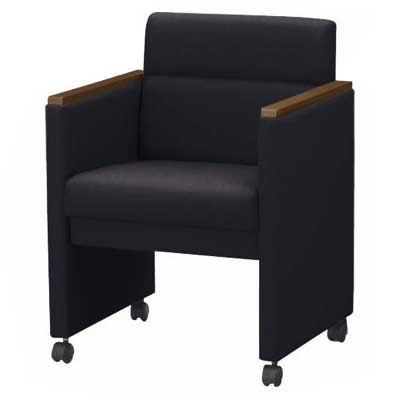 No.452S-AC 応接会議用チェアー ブラック 528-88