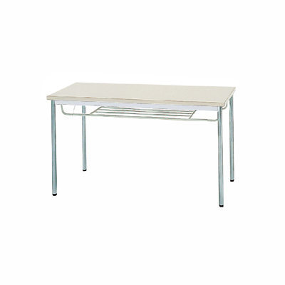 MTS-N1260ISG テーブル(ソフトエッジ) 幅1200×奥行600mm 棚付き ニューグレー MTS-N1260ISG