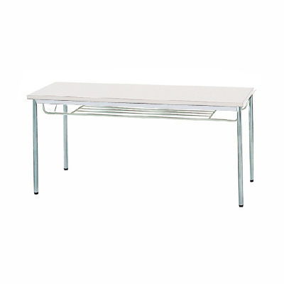 MTS-N1560ITG テーブル(硬質エッジ) 幅1500×奥行600mm 棚付き ニューグレー MTS-N1560ITG