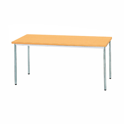 MTS-N1575OTP テーブル(硬質エッジ) 幅1500×奥行750mm 棚なし ペールアルダー MTS-N1575OTP