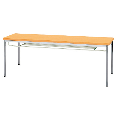 MTS-N1845ITP テーブル(硬質エッジ) 幅1800×奥行450mm 棚付き ペールアルダー MTS-N1845ITP