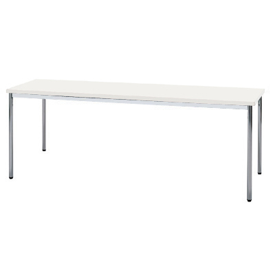 MTS-N1845OTW テーブル(硬質エッジ) 幅1800×奥行450mm 棚なし ホワイト MTS-N1845OTW