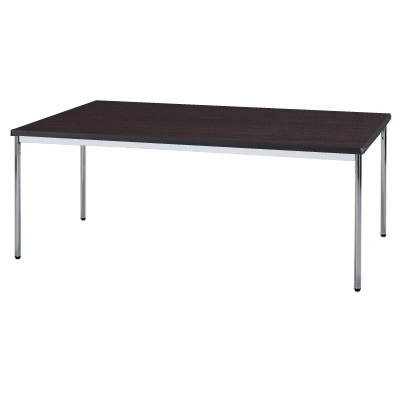 MTS-N1890OTD テーブル(硬質エッジ) 幅1800×奥行900mm 棚なし ダークブラウン MTS-N1890OTD